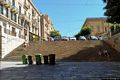 Cagliari-La scalinata che porta dalla piazza Giovanni Amendola al viale Regina Margherita