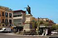Cagliari-In piazza Yenne la statua di Carlo Felice il Re di Piemonte e Sardegna che ha fatto realizzare la SS131 di Carlo Felice