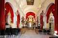 Cagliari-Chiesa di Sant&rsquo;Efisio: interno durante la preparazione della festa