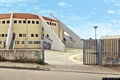 Carbonia-Complesso Sportivo di via delle Cernitrici: ingresso del Palazzetto dello Sport