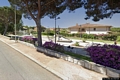 Carbonia-I giardini pubblici della piazza del Minatore