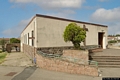 Carbonia-La chiesa parrocchiale di San Giovanni Bosco: facciata