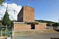 Carbonia-La chiesa parrocchiale della Beata Vergine Addolorata: facciata