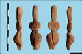 Carbonia-Necropoli ipogeica di Cannas di Sotto: statuette femminili in osso rinvenute nella tomba 12