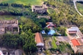 Carbonia-miniera Cortoghiana: a sinistra il magazzino materiali, al centro la laveria, a destra la lampisteria