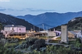 Carbonia-Sirri: veduta dell’abitato al tramonto
