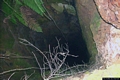 Carbonia-Sirri: profondo pozzo di estrazione della miniera di Monte Spina