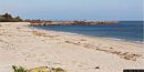 Cardedu-spiaggia di Museddu: veduta panoramica della spiaggia a sud della scogliera 