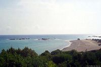 Cardedu-Spiaggia di Lispedda nota anche come la Spiaggetta: veduta panoramica della spiaggia