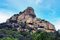 Cardedu-Il monte Arista con la punta identificata come Su Cappeddu