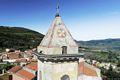 Cargeghe: chiesa parrocchiale dei Santi Quirico e Giuditta: sommità del campanile Cargeghe: chiesa parrocchiale dei Santi Quirico e Giuditta: sommità del campanile