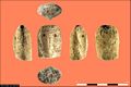 Cargeghe-Necropoli di S’Elighe Entosu: frammenti di statuina del Neolitico Finale rinvenuta nella tomba III Cargeghe-Necropoli di S’Elighe Entosu: frammenti di statuina del Neolitico Finale rinvenuta nella tomba III