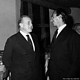 Arzachena-Costa Smeralda: l’architetto Luigi Vietti con Karim Aga Khan giovane
