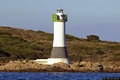 Arzachena-Costa Smeralda: il fanale bianco e verde dell’isola delle Bisce