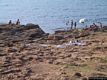 Arbus: il pistis: scogli sulla spiaggia di Pistis