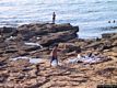 Arbus: il pistis: scogli sulla spiaggia di Pistis