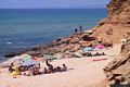 Arbus-Scivu: la spiaggia e rocce a Scivu