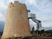Maracalagonis: la torre de su Fenugu come si presenta oggi con la scala in ferro zincato applicata nel 2010