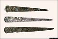 Decimoputzu: ipogeo di Sant’Iroxi: spade rinvenute nell’ipogeo Decimoputzu: ipogeo di Sant’Iroxi: spade rinvenute nell’ipogeo