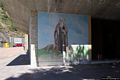 Desulo: la nuova parrocchiale di Sant’Antonio Abate: affresco che raffigura il Santo
