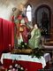 Dolianova: chiesa parrocchiale di San Biagio: statua di San Biagio che viene portata in processione nella festa