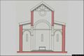 Dolianova: la Cattedrale di San Pantaleo: sezione trasversale