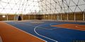 Dolianova: Campo Sportivo: campo chiesa di San Sebastiano: veduta d’insiemeda basket e polivalente