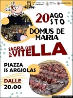 Domus de Maria-Manifesto della sagra della Vitella Domus de Maria-Manifesto della sagra della Vitella
