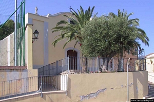 Domus de Maria: chiesa parrocchiale dedicata alla Madonna del Rosario: veduta da sinistra