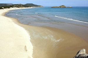 Domus de Maria-La fine della spiaggia di su Giudeu Domus de Maria-La fine della spiaggia di su Giudeu