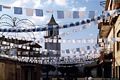 Domusnovas-Festa della Beata Vergine Assunta: addobbo delle vie del paese
