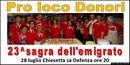 Donorì-manifesto della sagra dell’Emigrato Donorì-manifesto della sagra dell’Emigrato