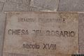 Dorgali-Lapide commemorativa della chiesa del Rosario