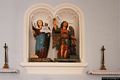 Dorgali: chiesa dell’Angelo e della Madonna di Bonaria: simulacri presenti sopra l’altare maggiore