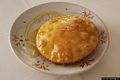Dorgali: il ristorante Colibrì: la seada, un grande raviolo rotondo di pasta fritta ripieno di formaggio filante e ricoperto di miele