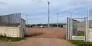 Escalaplano: Campo da Calcio Comunale: ingresso