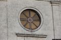 Florinas: chiesa della Madonna del Rosario: particolare del rosone centrale
