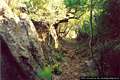 Fluminimaggiore-Grotta su Mannau: tratto della strada scavata nella roccia