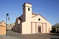 Flussio: chiesa parrocchiale di Santa Maria della Neve: facciata