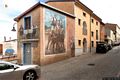 Fonni-Murales in piazza Italia ad angolo con la via Umberto I