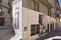 Fonni-Veduta dei murales tra via Umberto I e via Mercato