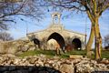 Fonni: chiesa campestre di San Cristoforo: facciata della chiesa