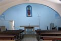 Fonni: chiesa campestre di Nostra Signora de Su Monte: interno verso il presbiterio