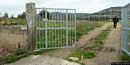Gergei: Campo da Calcio in località Pissedu: ingresso