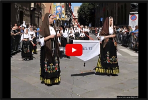 Gesico-Sfilata ed esibizione del 'Gruppo Folk Sant’Amadu' di Gesico