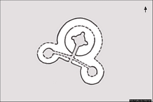 Gesturi-Planimetria del nuraghe Nuraceddeu