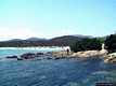 Golfo Aranci: Cala Banana: veduta della spiaggia a destra del pontile