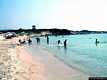 Golfo Aranci: Cala Banana: la spiaggia a destra del pontile