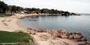 Arzachena: la Conia: la spiaggia dell’Isuledda lato bar