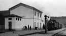 Gonnesa: vecchia foto della Stazione ferroviaria di Gonnesa delle Ferrovie Meridionali Sarde
